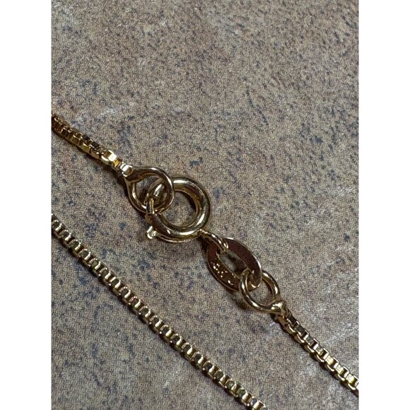 Authentic Box & Gucci Pendant Necklace Upcycled Unbranded 16" Gold Plated Chain - Picture 7 of 11